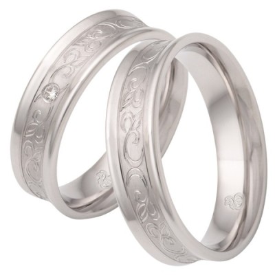 Hõbedast abielusõrmus Nr. 15-16